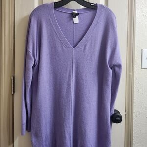 Talbots Lavender V-Neck Sweater